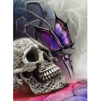 Butterfly & Skull Dia...