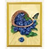 Basket of Blueberries & Butterfly