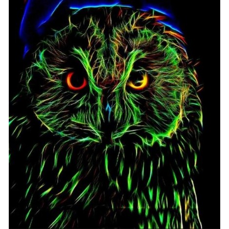 Screech Owl - Paint by Diamonds