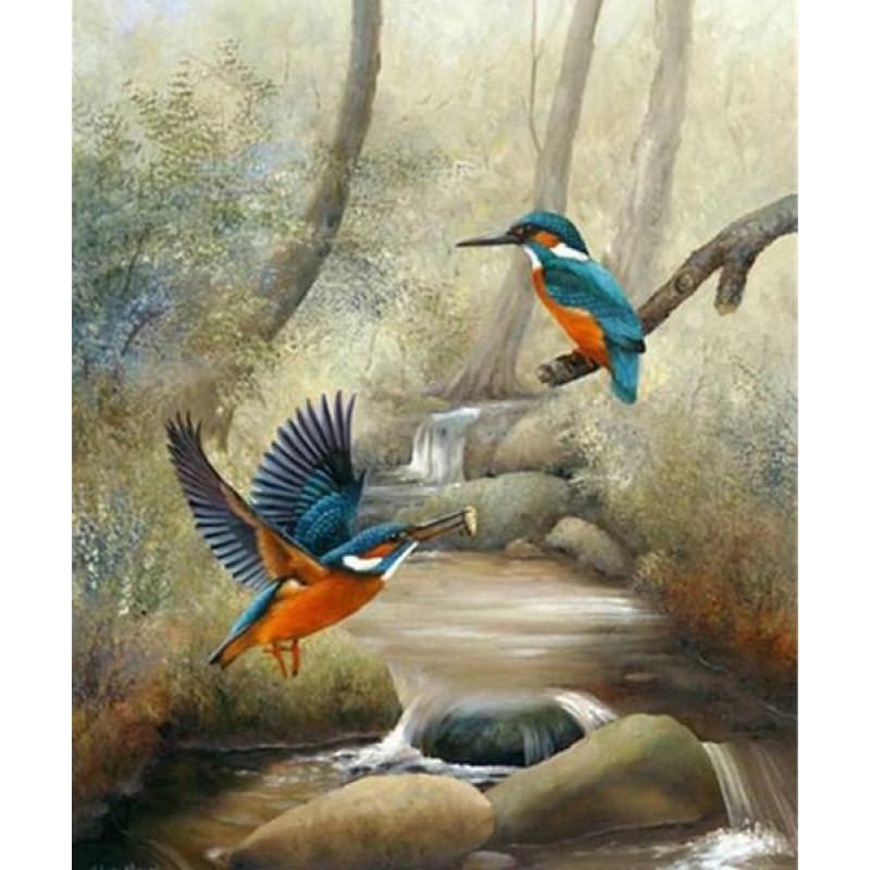 Kingfisher Pair - Di...