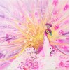 Elegant Pink Peacock & Flowers