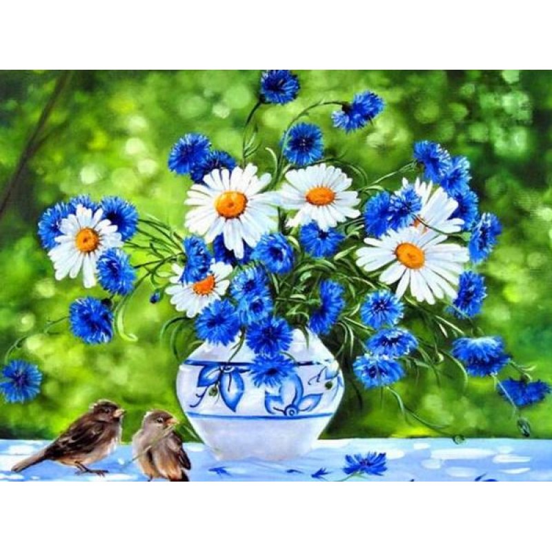 Cornflower Daisies &...
