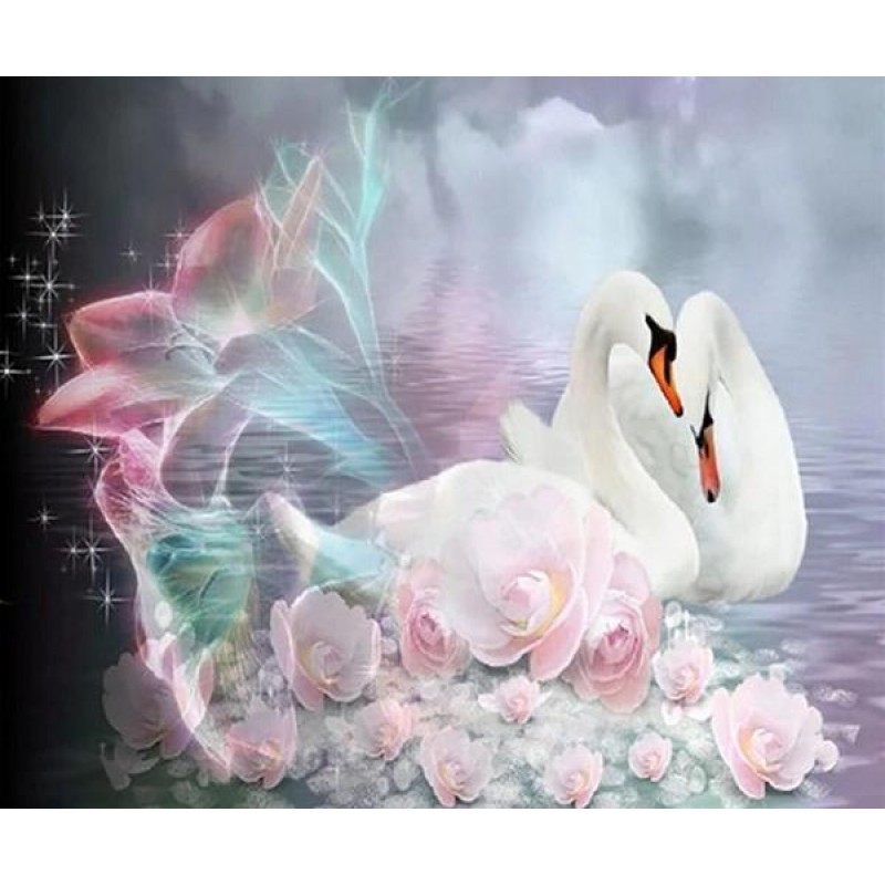 Swans & Flowers ...