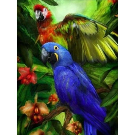 Tropical Birds - Paint by Diamonds