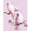 Pink Cockatoos Pair Diamond Painting