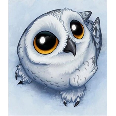 Cute Baby Owl - Paint by Diamonds
