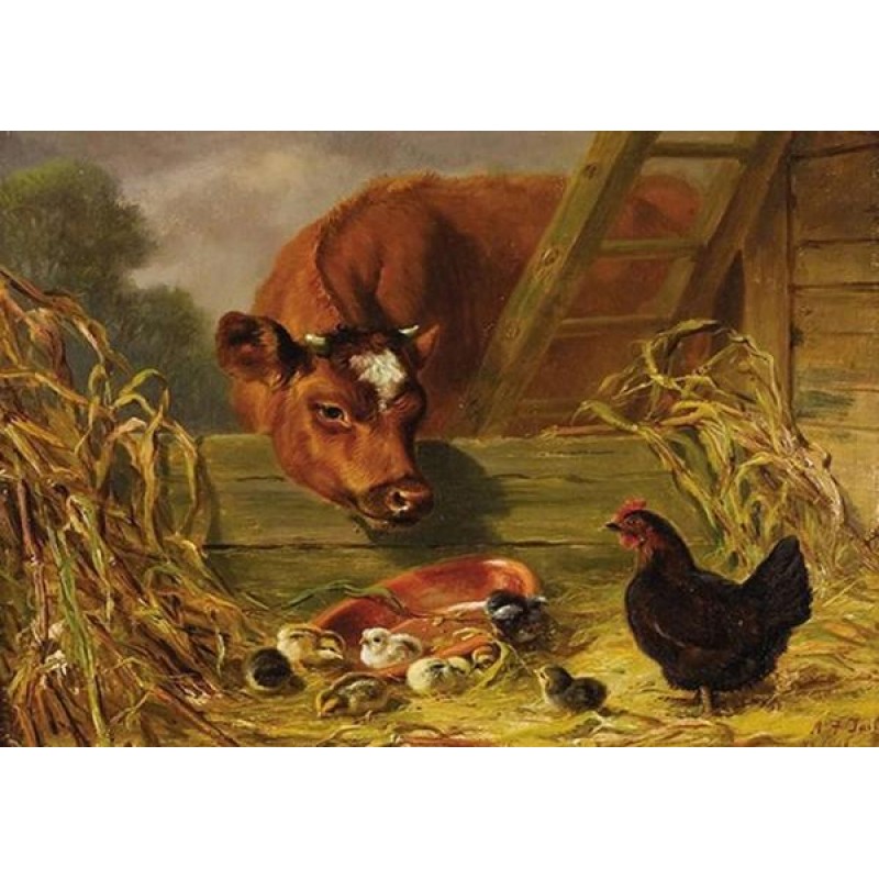 Cow & Chickens a...