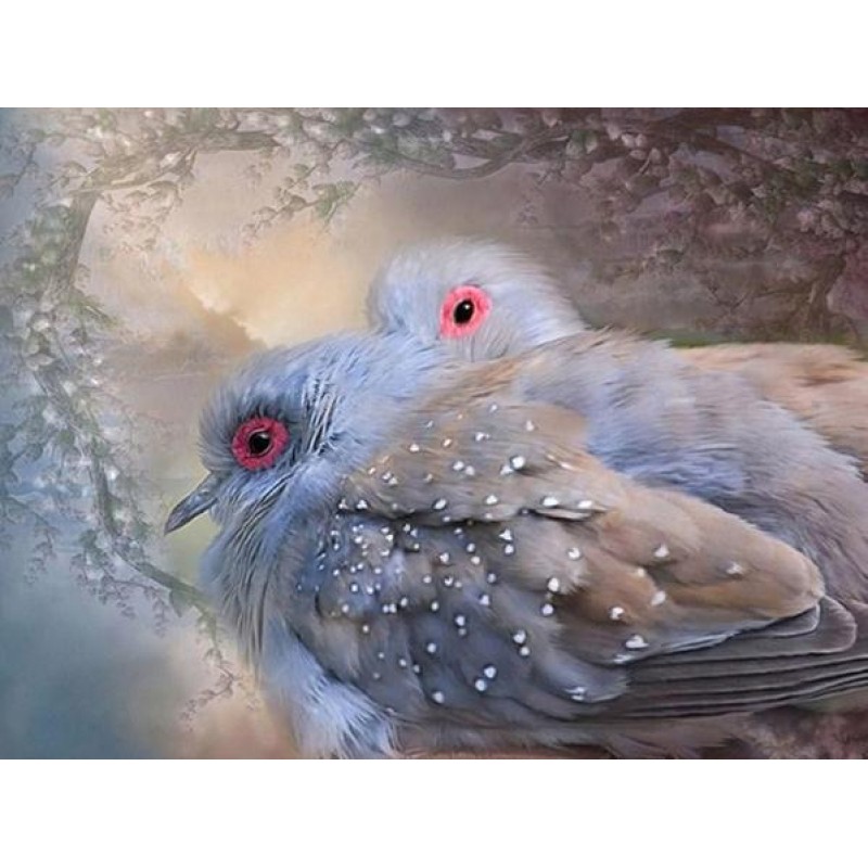 Lovely Dove Pair Dia...