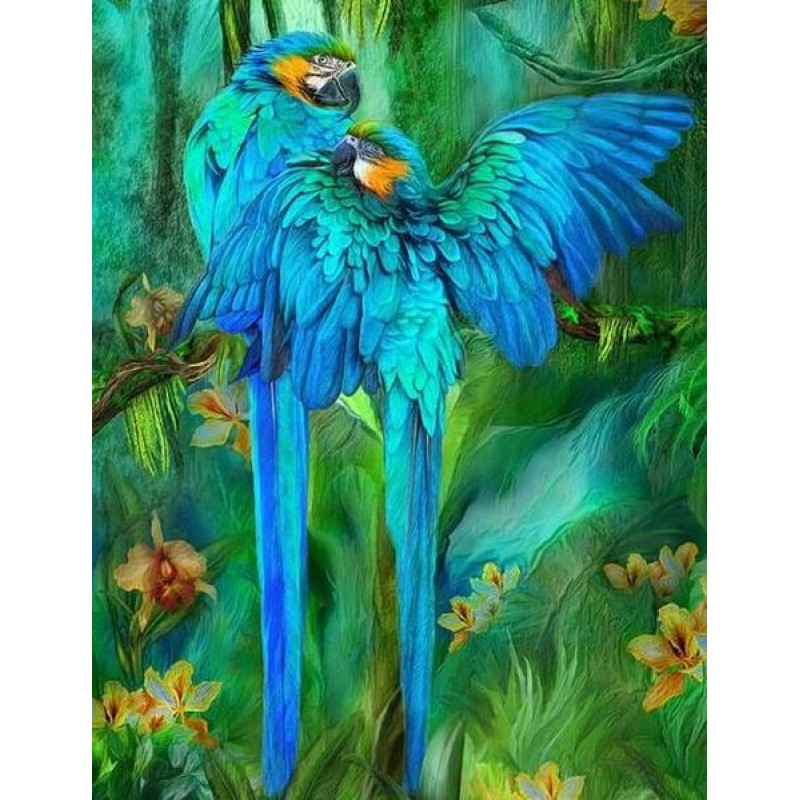 Blue African Parrots...