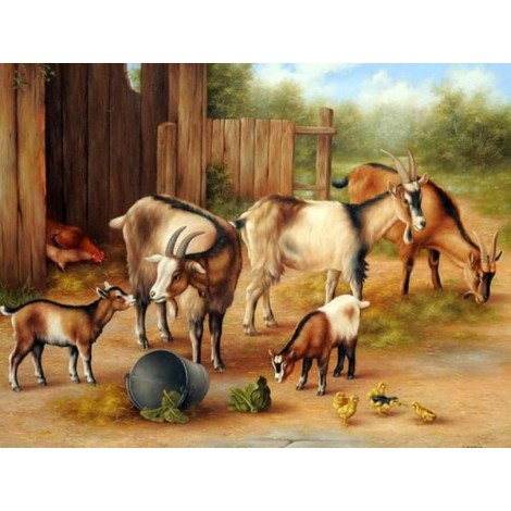 Goats & Chickens Painting Kit