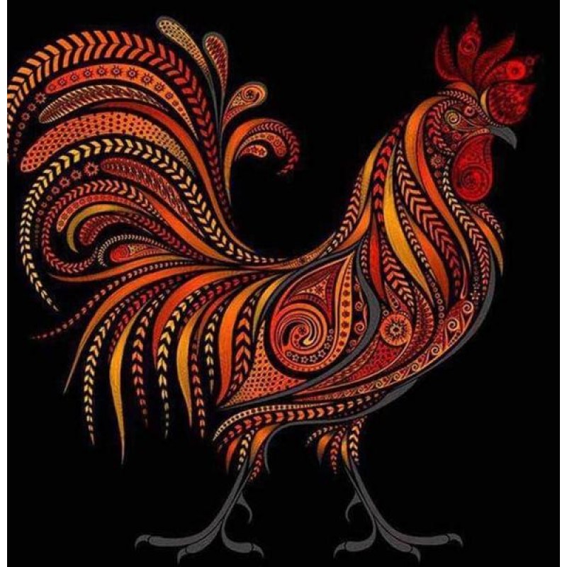 Rooster Artistic Pai...
