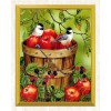 Apples in a Bucket & Sparrows Diamond Painting