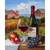 Pomegranate, Grapes & Wine Diamond Painting