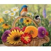 Sparrows & Flowers DIY Painting